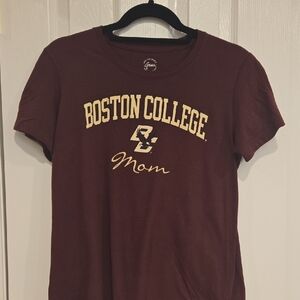 Boston College Mom T-Shirt Gear for Sports Maroon Relaxed Fit Medium